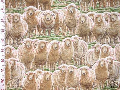 Sheep Fabric For Wrapping Paper