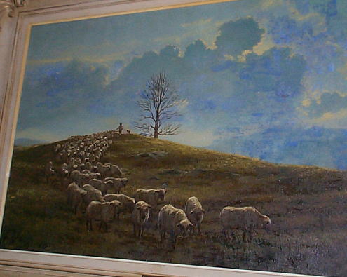Sheep Going Home