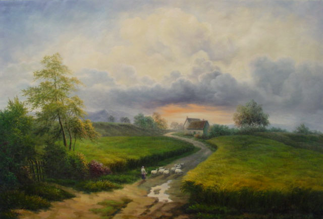 Sheep Going Home3