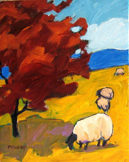 Sheep Graze in Fall2