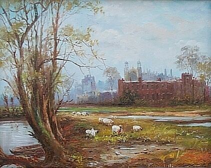 Sheep Grazing Near Old London