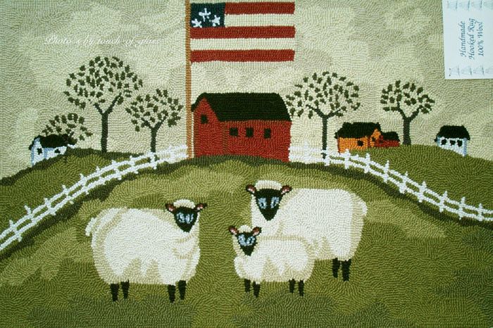 Sheep Hooked Rug1