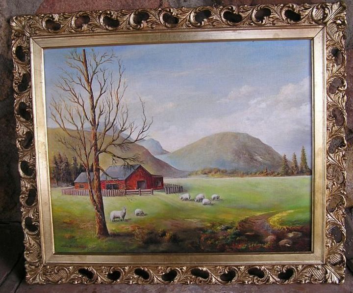 Sheep in a Rural Landscape