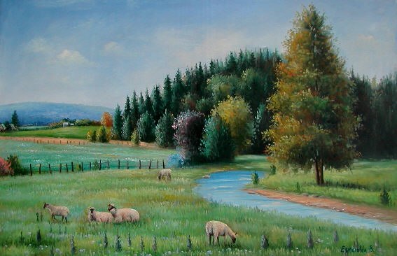 Sheep in Landscape