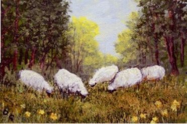 Sheep in the Clearing