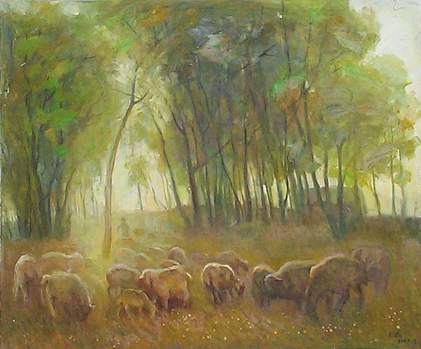 Sheep in the Gloming