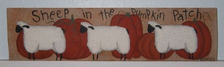 Sheep in the Pumpkin Patch Sign