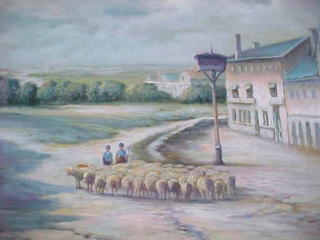 Sheep in the Village
