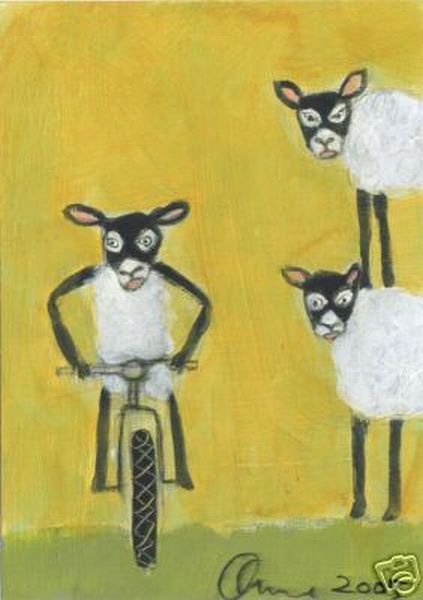 Sheep on a Bike
