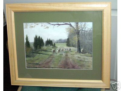 Sheep on a Country Lane