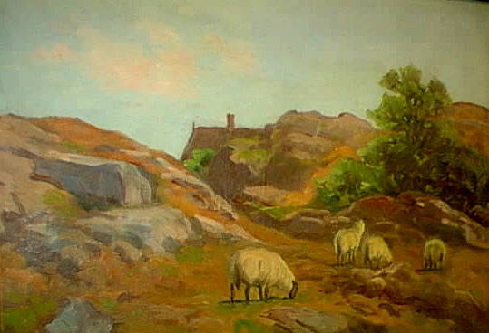 Sheep on Rocky Coast