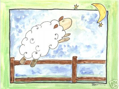 Sheep Over Fence