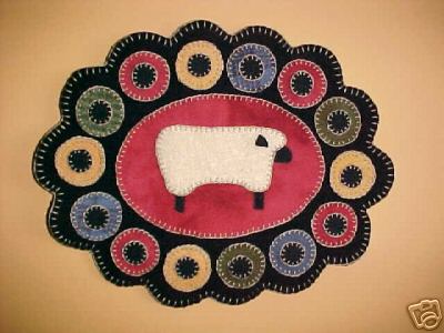 Sheep Penny Rug