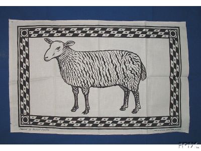Sheep Printed Tea Towel