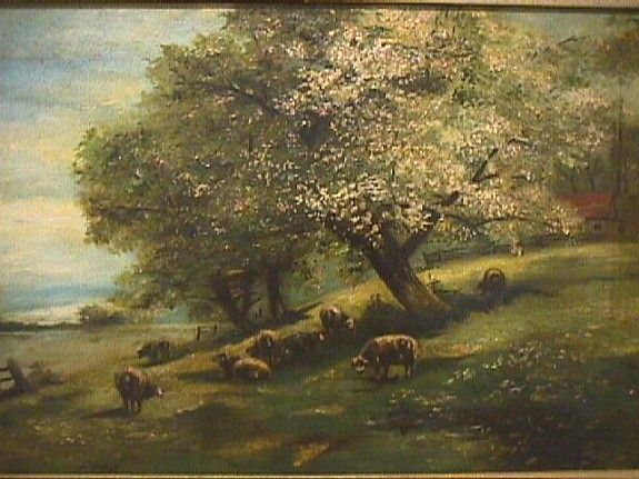 Sheep Under Apple Trees