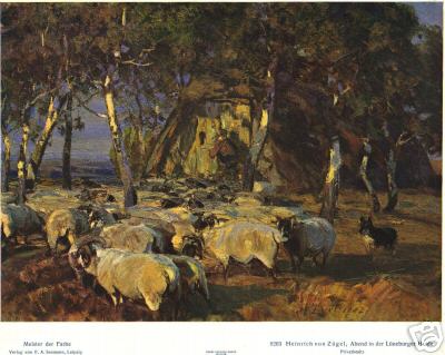 Sheep with Shepherd at Home