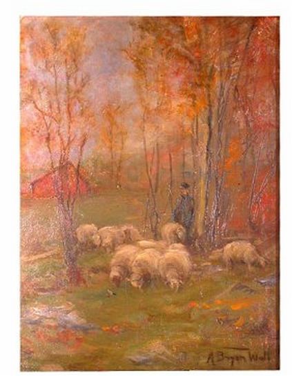 Shepherd Sheep in Autum