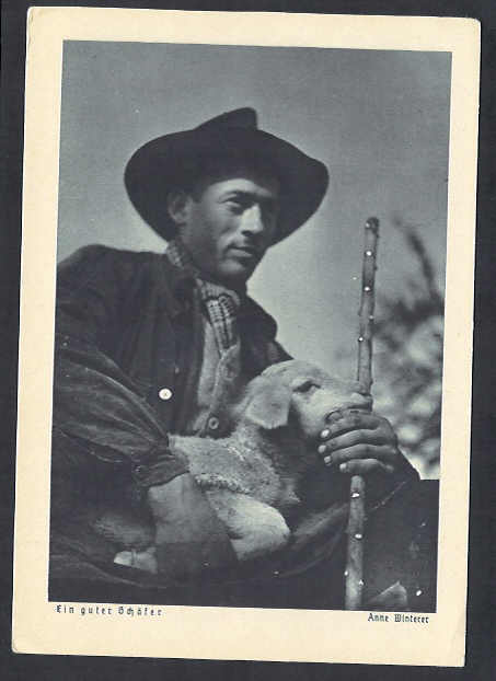 Shepherd with Lamb