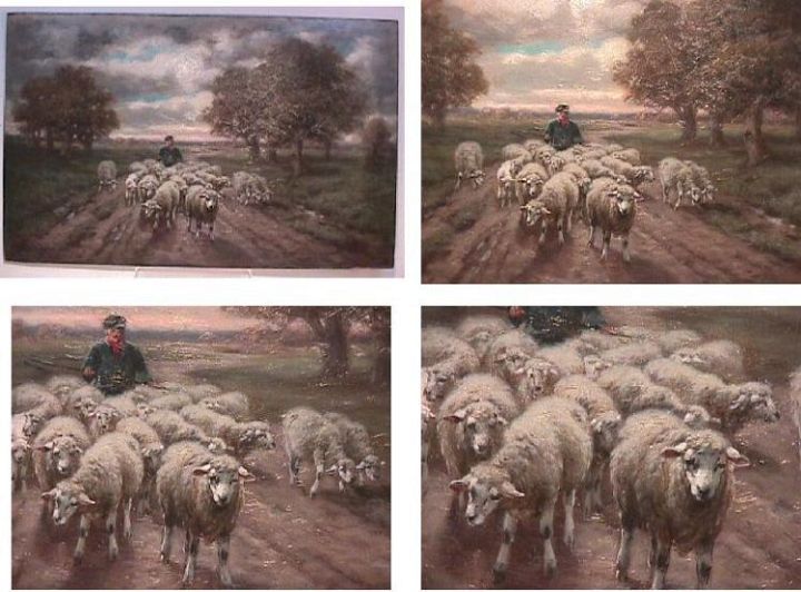 Shepherd with Sheep on the Road