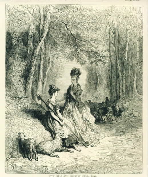 Shepherdess Engraving 1800