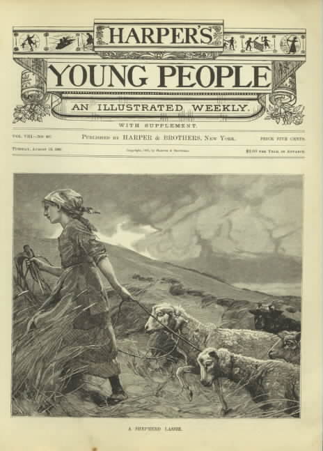 Shepherdess Leading Sheep