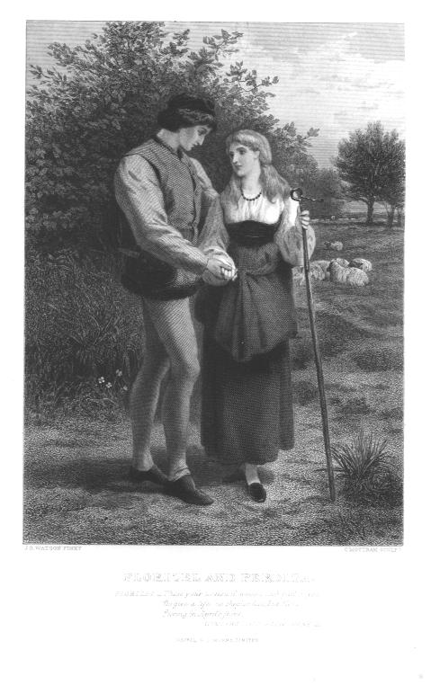 Shepherdess with Sheep and Lover