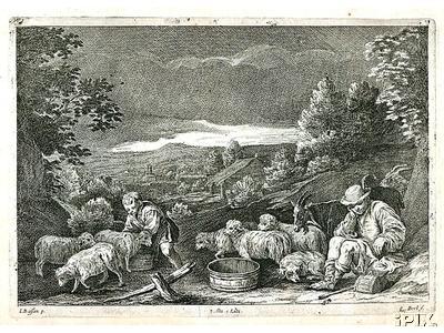 Shepherds with Sheep