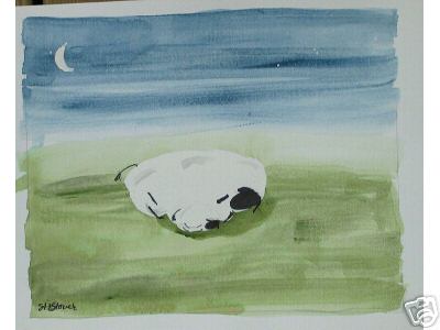 Sleeping Ewe with Lamb