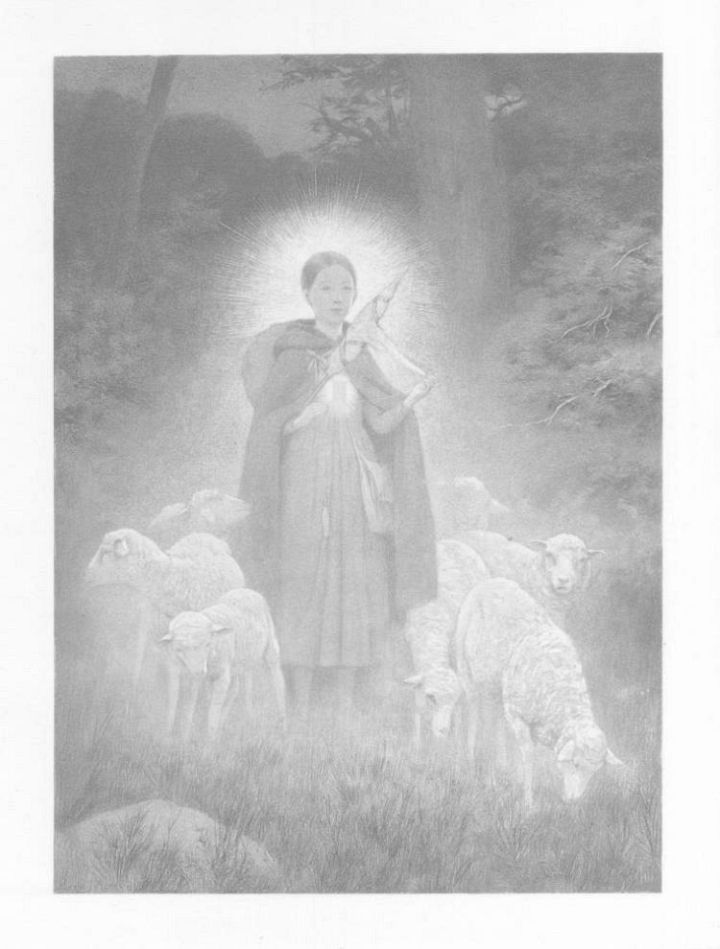 Spinning Shepherdess with Halo