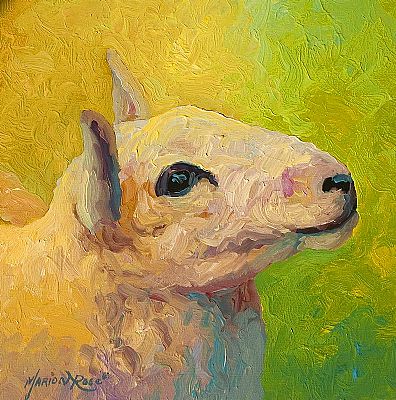 Spirit Art Painting Original Country Farm Sheep