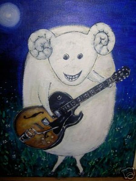 Steve the Sheep and His Gibson Guitar