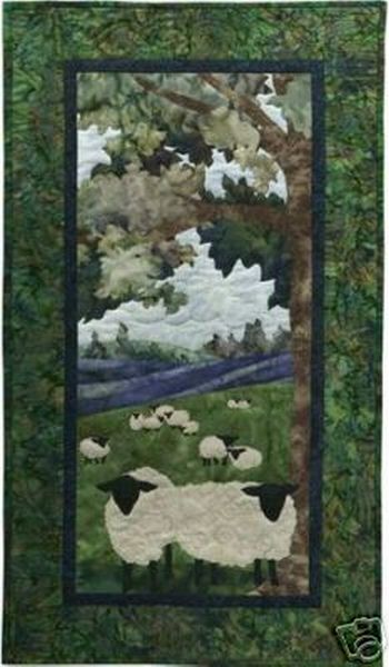Suffolk Sheep Quilt Panel