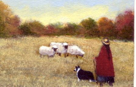 Tiny Shepherdess BC Sheep