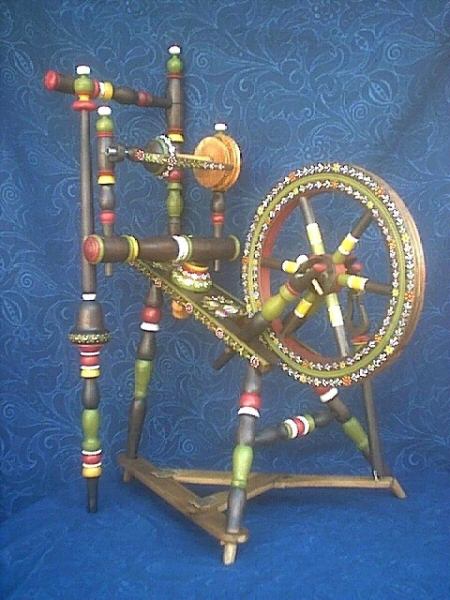 Transylvania Tole Wheel Antique Handpainted