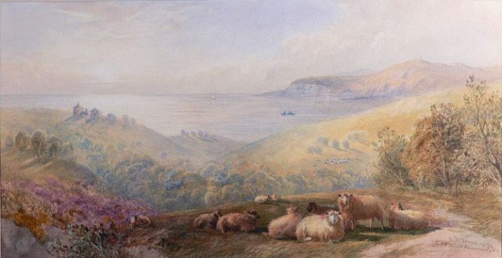 Welsh Landscape Sheep By Pearson and Wainwright
