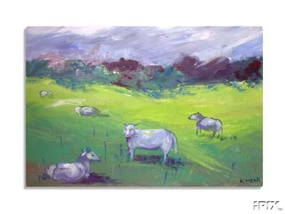 Welsh Sheep Painting