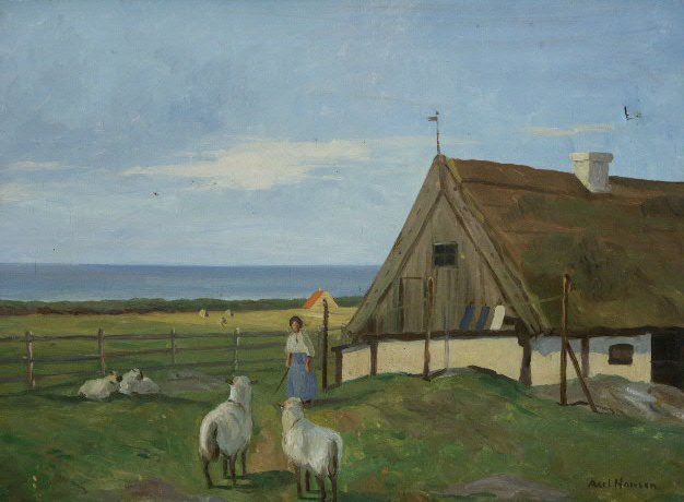Woman with Her Sheep