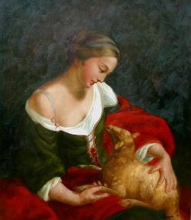 Woman with Lamb