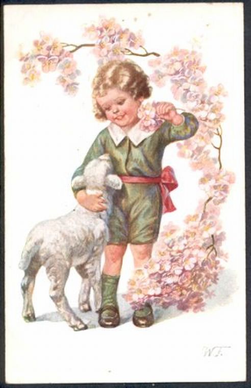 Young Boy with a Lamb