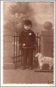 1920S Girl with Toy Sheep