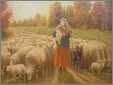 1937 Sheep and Woman