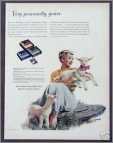 1950 Kotex Sanitary Napkins Lady Sheep Lambs Ad