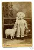 2 Year Old with Sheep Toy