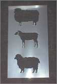 3 Sheep Stencils