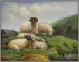 5 Sheep on the Hillside