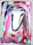 A C Sheeps Head By Menashe Kadishman