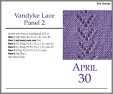 April 30 Van Dyke Knit Lace