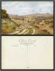 Arq Old Postcard Sussex Chantonbury Ring Cissbury Sheep