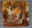 Australian Sheep Flock on Butter Dish