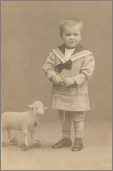 Boy with Toy Sheep